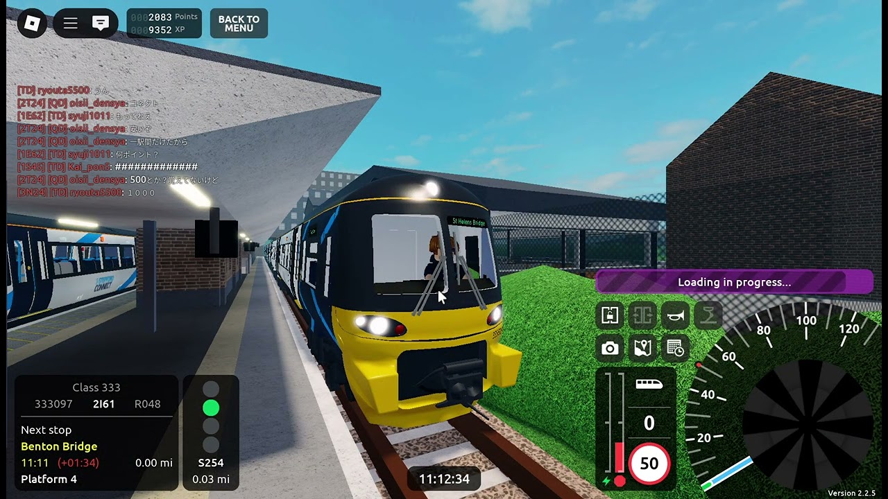 Roblox SCR V2.2.5 Stepford Connect Class 333/0 R048 Airport Terminal 2 → St Helens Bridge