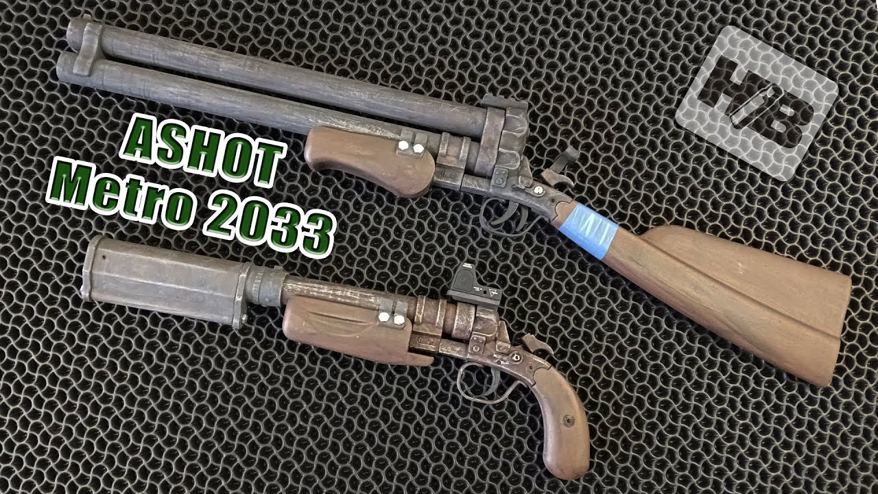 АШОТ из метро 2033 на 3D принтере. Дополнения