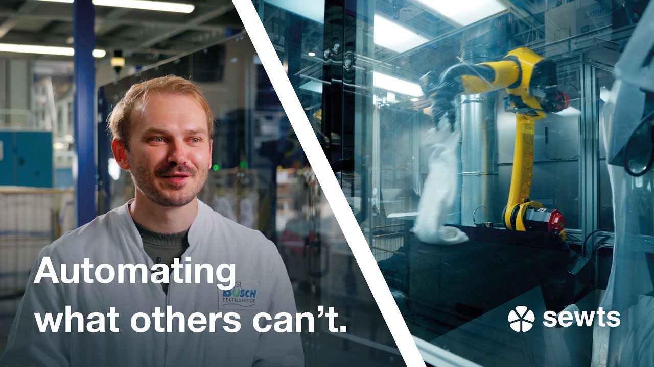 High performance Robotik in der Wäscherei | Customer success story sewts.VELUM x Busch Textilservice