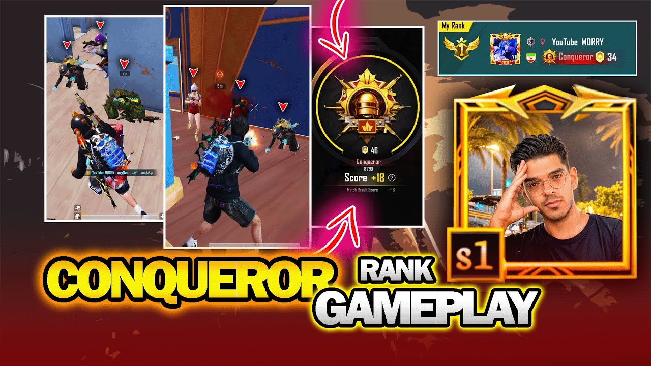 Top 400 / Conqueror Rank Full Gameplay Only Solo vs Squad With Beautiful Outfit 🥵