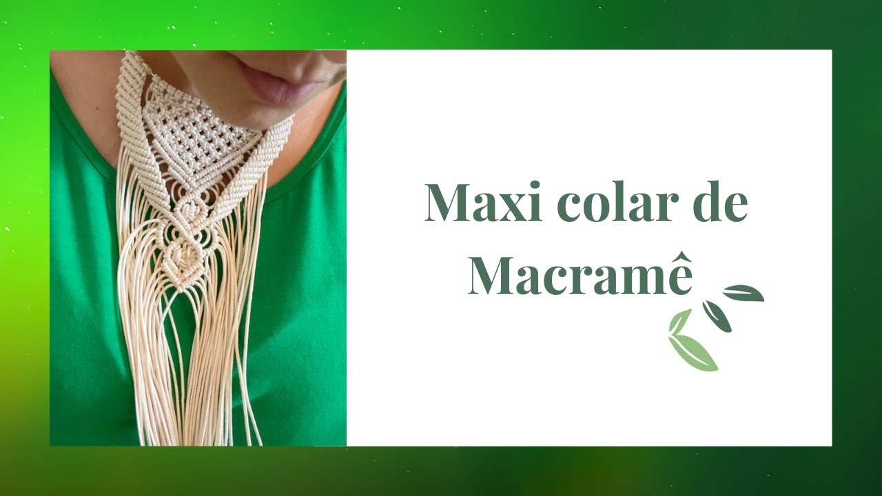 Colar de Macramê