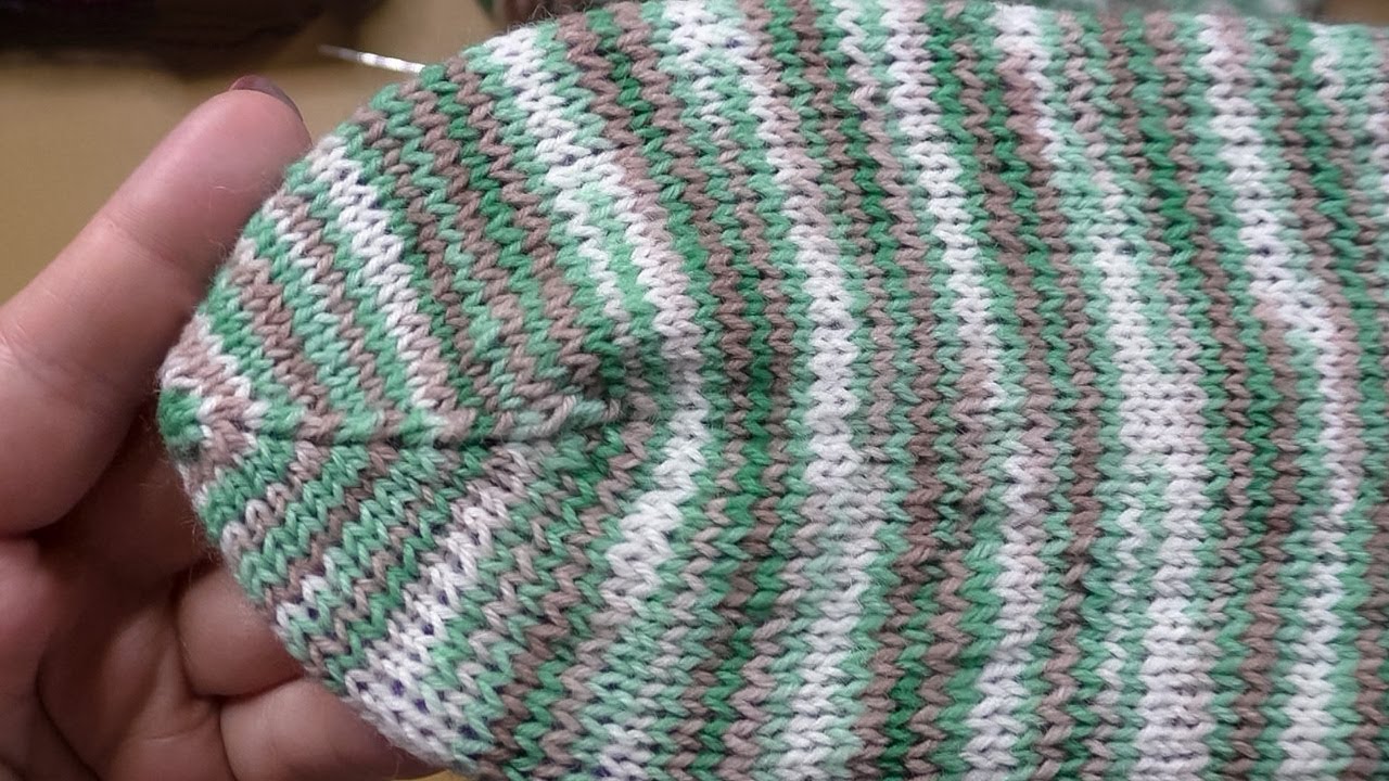 fast unsichtbare Bändchenspitze stricken / dünne Bändchenspitze stricken / Socken stricken