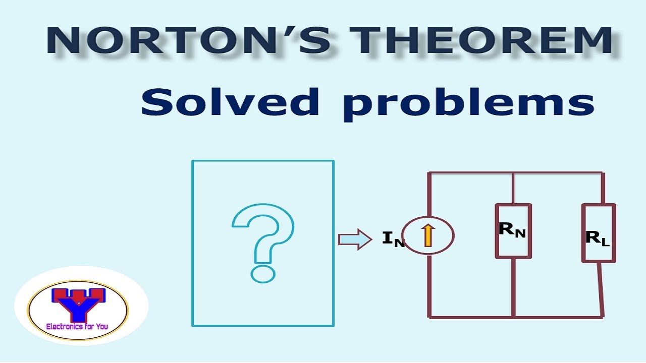 Norton's theorem solved problems  | Lecture 1| D.C. circuit