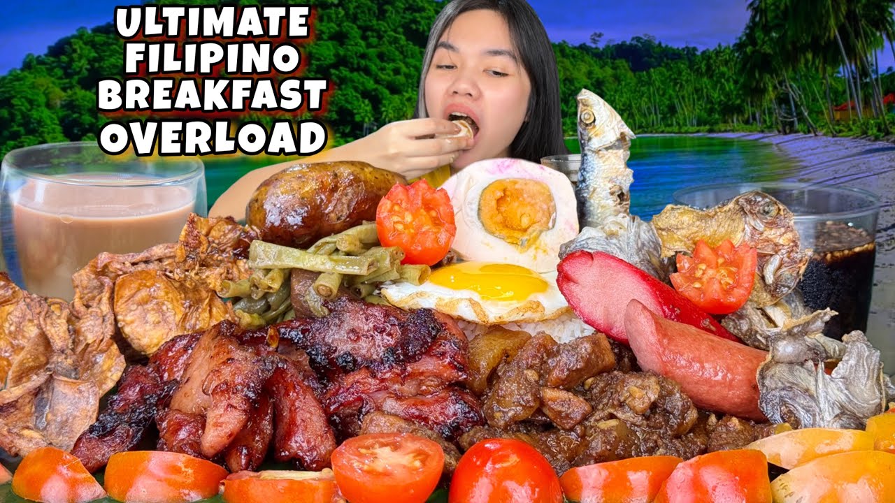 Filipino ULtimate Breakfast Overload Danggit, Squid, Longganisa, Tocino, Egg, Tuyo atbp. Mukbang