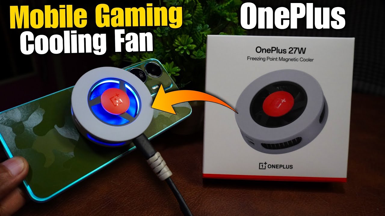 OnePlus 27 Watt Magnetic Mobile Gaming Cooling Fan Unboxing and Review || fact in Tech