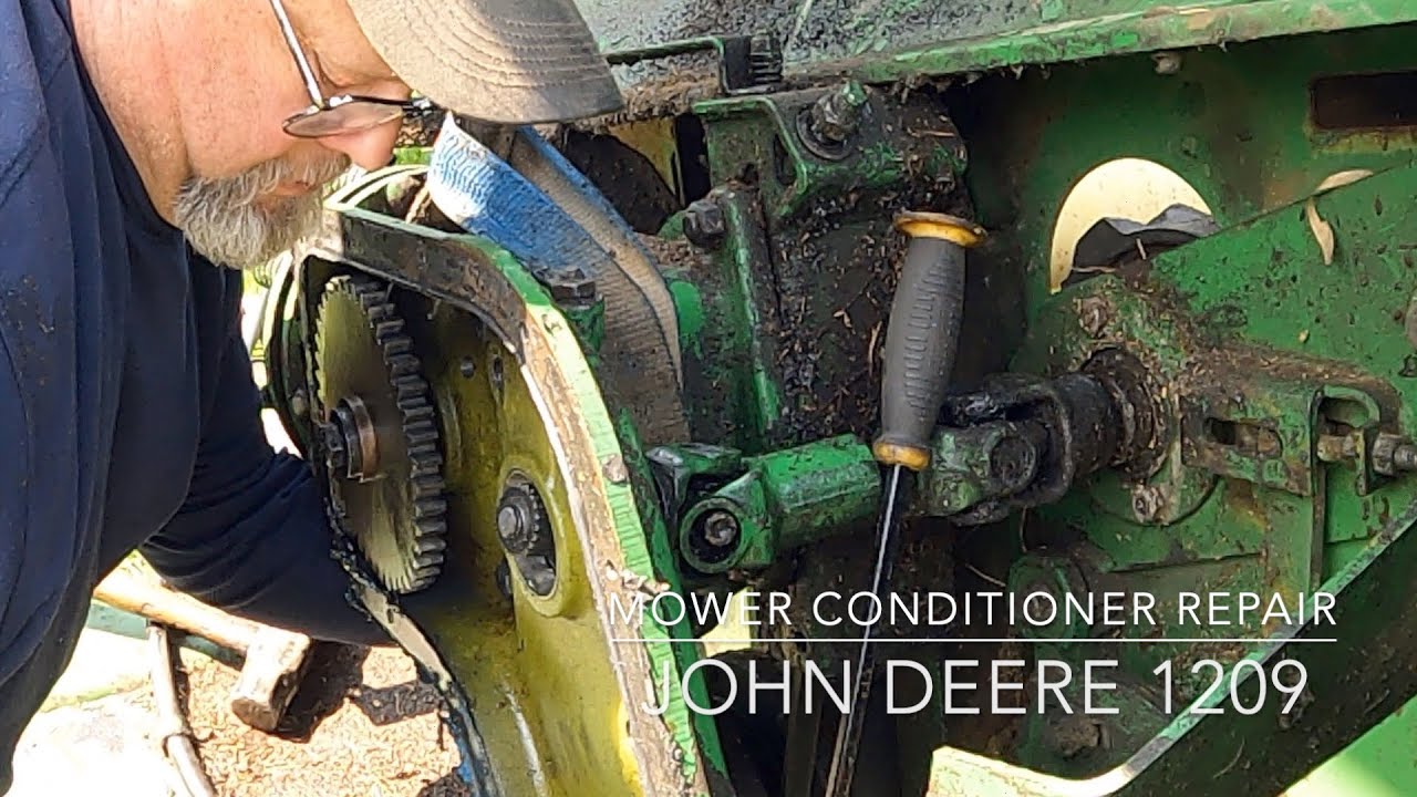JOHN DEERE 1209 MOWER CONDITIONER Roll Drive Gear Case Repair
