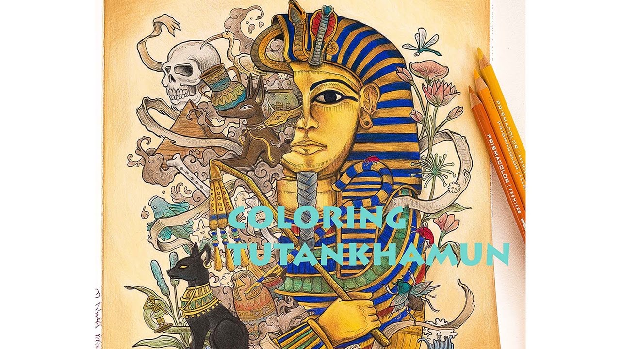 Coloring Tutankhamun - Speed Coloring
