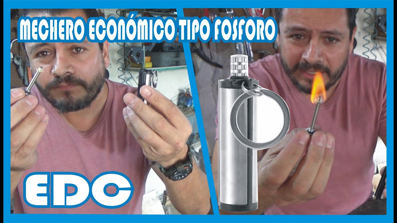 Encendedor econ&oacute;mico o mechero tipo f&oacute;sforo para mi EDC