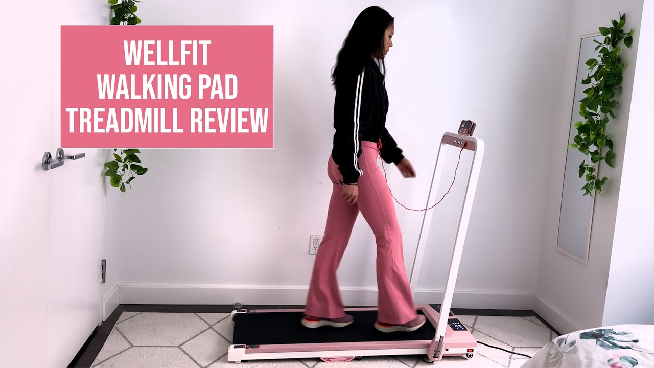 WELLFIT Under Desk Treadmill Review || Foldable Handrails & Adjustable Incline