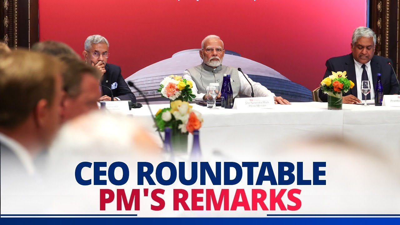 LIVE: PM's remarks during CEO roundtable in New York