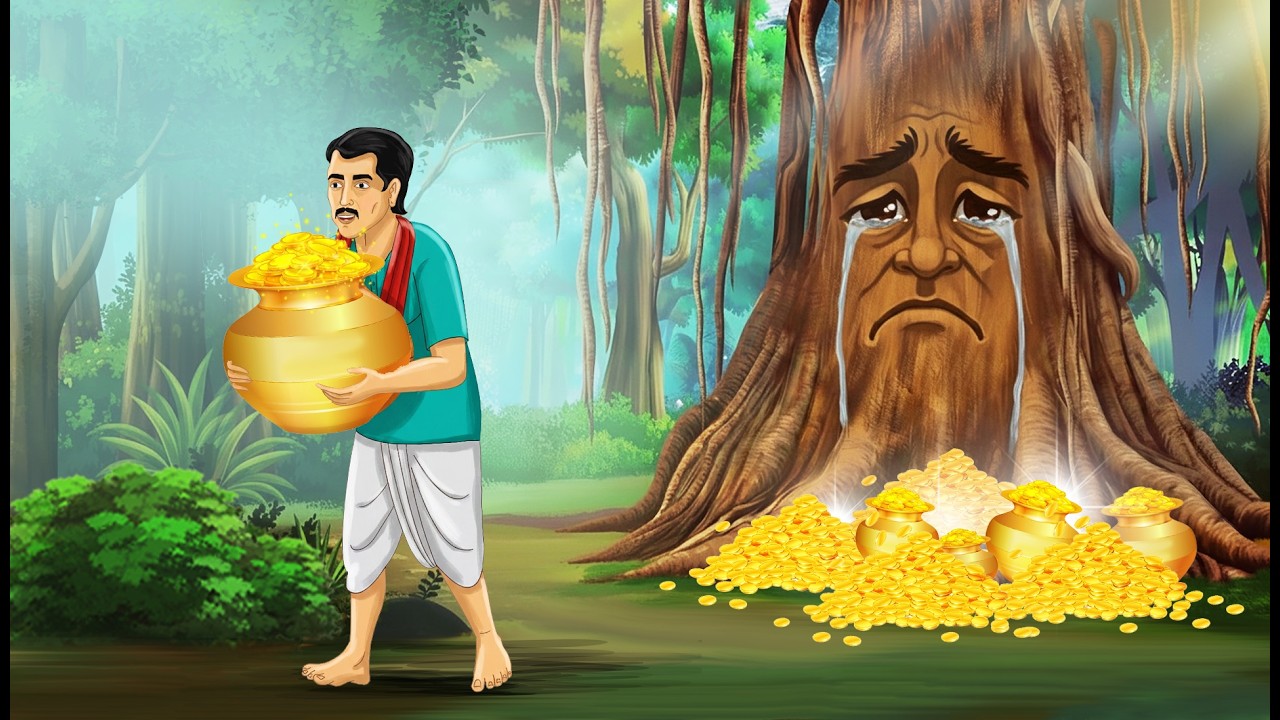 लकड़हारा और भिखारी | Lakadhara aur Bhikhari | Hindi Kahani | Cartoon Story | Moral Story
