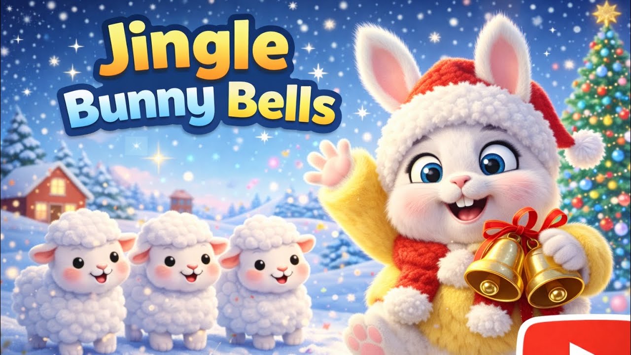 Bunny Jingle Bells 🐰🔔 | Christmas Song for Kids | Cocomelon Style