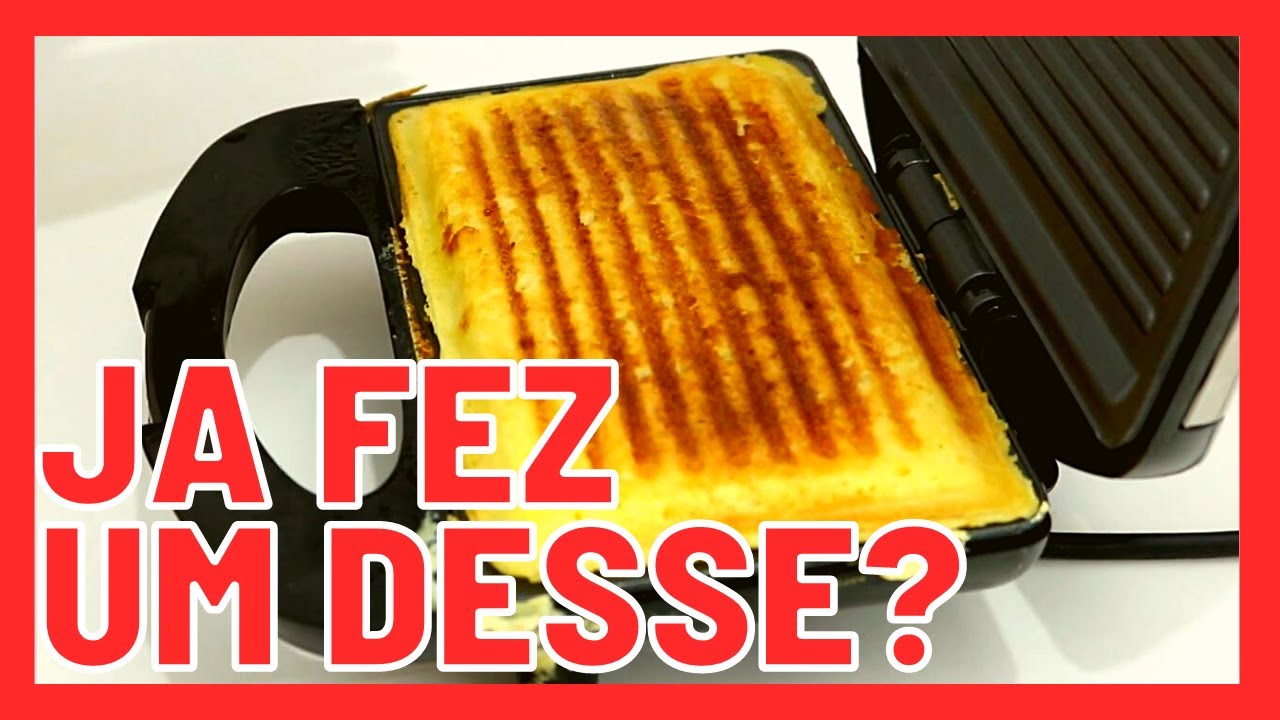 🥪 CAFE DA MANHA DIFERENTE FACIL E RAPIDO NA SANDUICHEIRA -COZINHA DO MYKA ☕