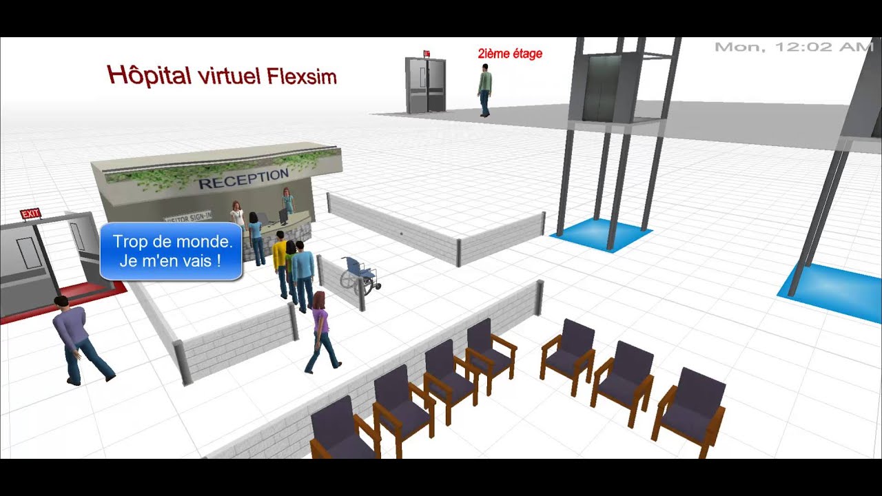 Hôpital virtuel Flexsim