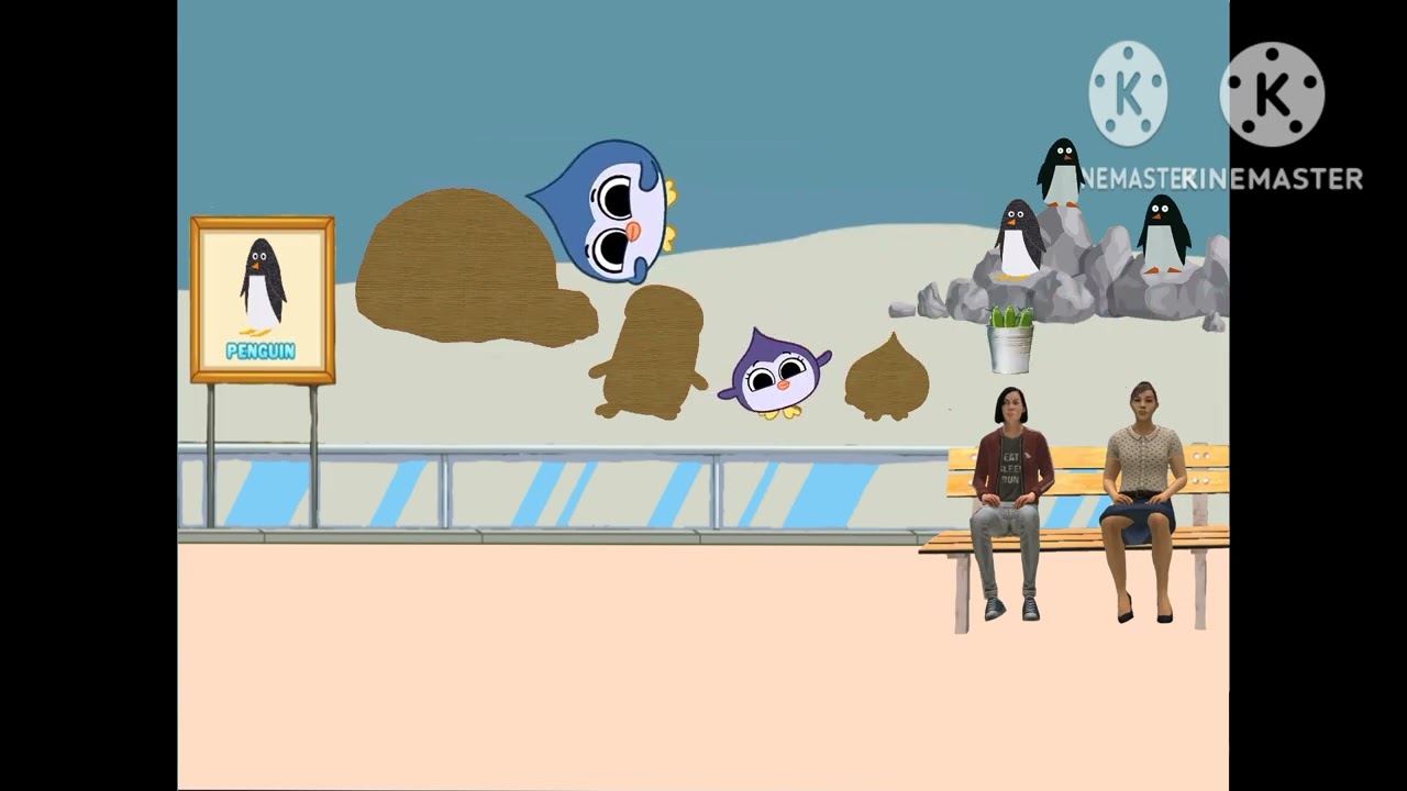 Play Time What Are The Wooden Zoo Marking Today? Penguins