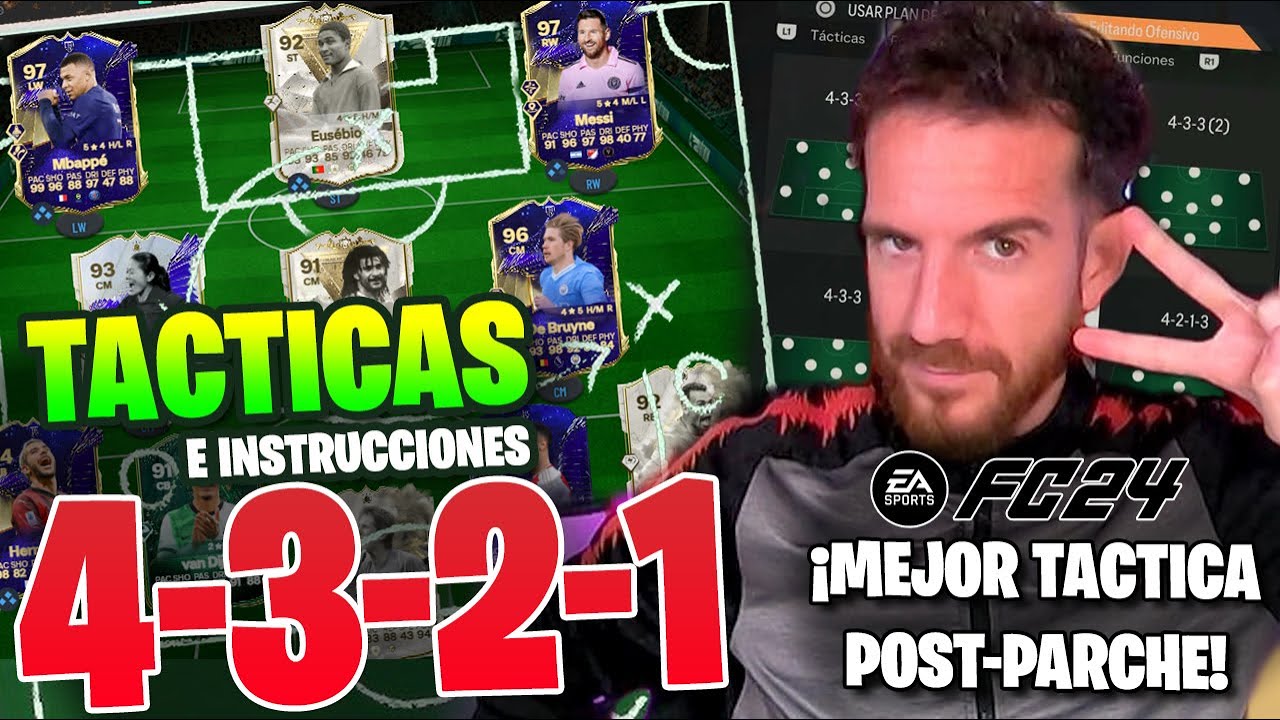 ⚽ FORMACION 4321 en EAFC 24: LA MAS CHETADA | MEJOR TACTICA E INSTRUCCIONES POSTPARCHE