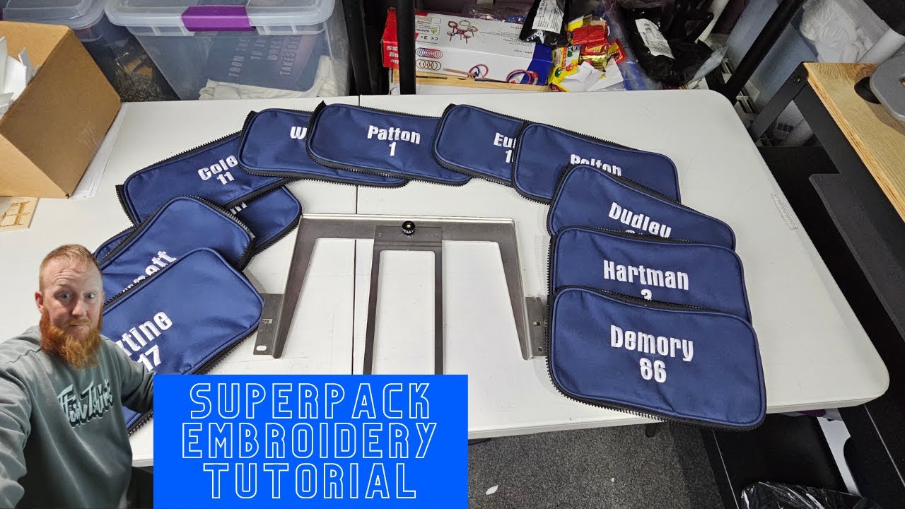 Embroidery on front pocket flap on Superpack Bat Bag from Boombah!