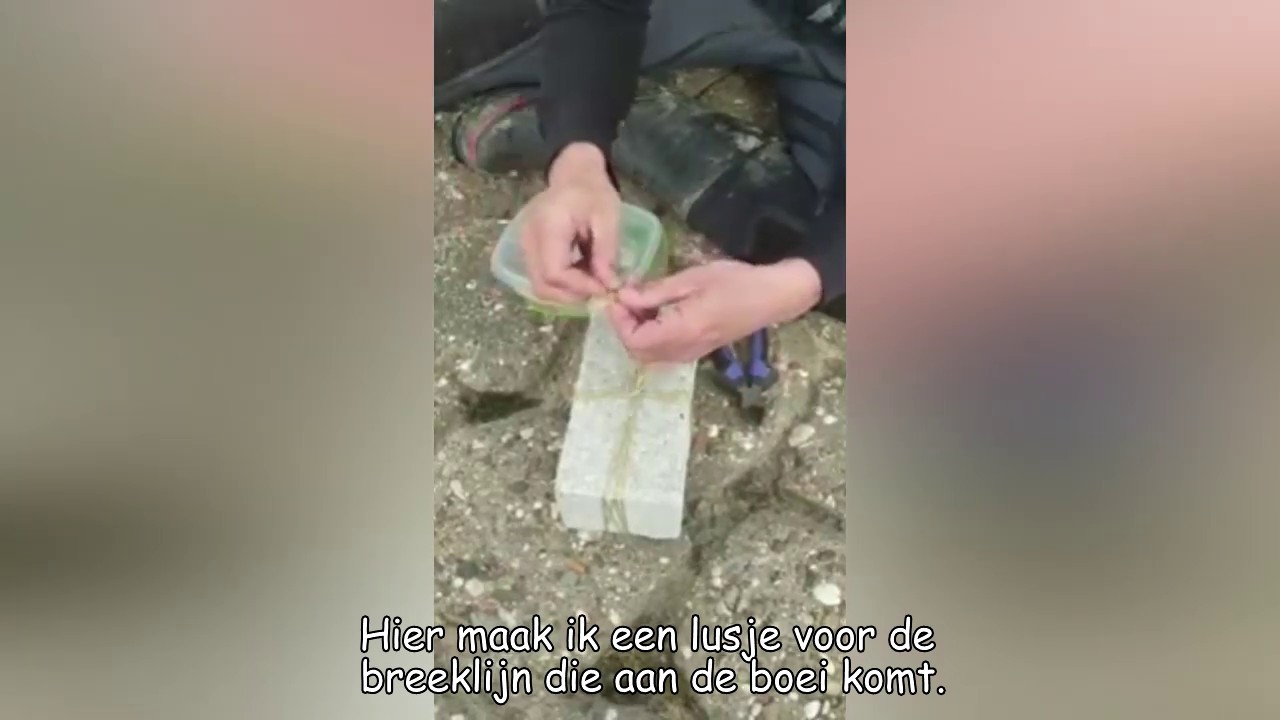 How to: Steen montage & Laten afdriften via boei op de rivier.