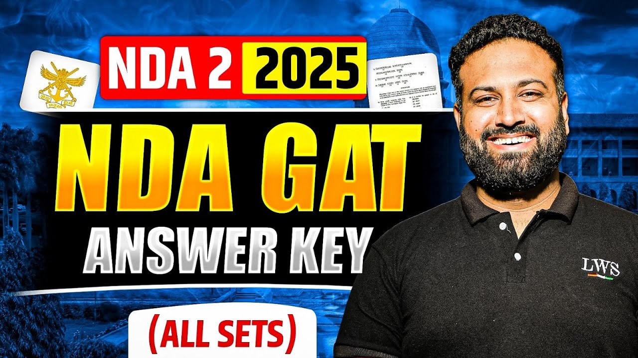 UPSC NDA GAT Answer Key- All Sets💯 | NDA 2 2025 GAT Most Accurate Answer Key | Learn With Sumit