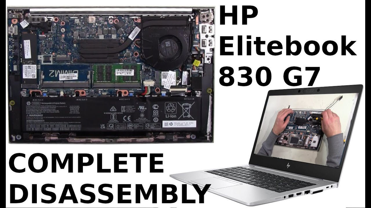 HP Elitebook 830 G7 Take Apart Complete Disassembly Teardown