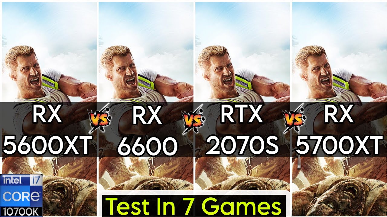 RX 5600 XT vs RX 6600 vs RTX 2070 Super vs RX 5700 XT - How Big The Real Difference ?  - I7 10700K