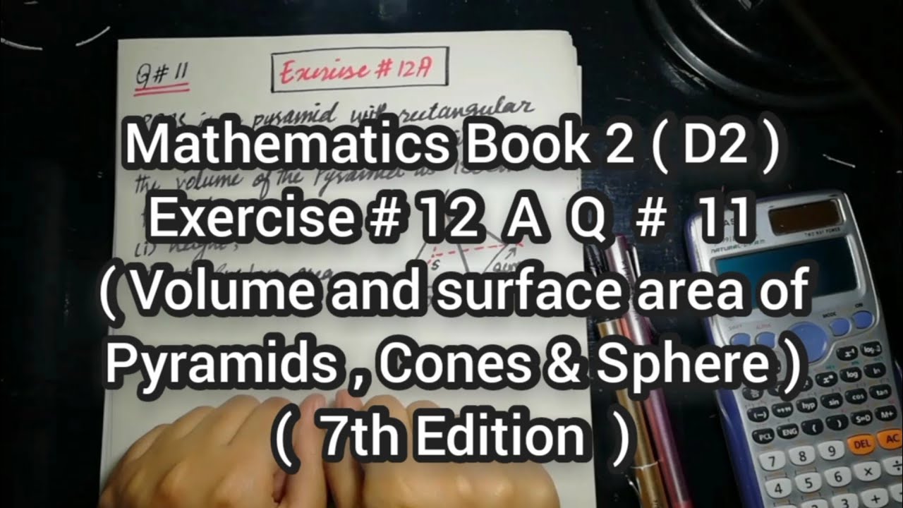 Mathematics Book 2 (D2) |  7th Edition | Exercise # 12 A | Q # 11 | Ifra Syed | in Urdu\Hindi