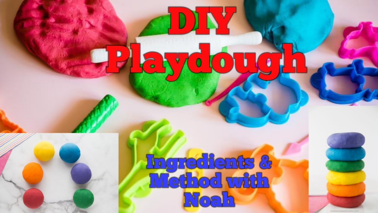 HOW TO DIY PLAYDOH - KIDS PLAY - HOMEMADE PLAYDOH - NOAH