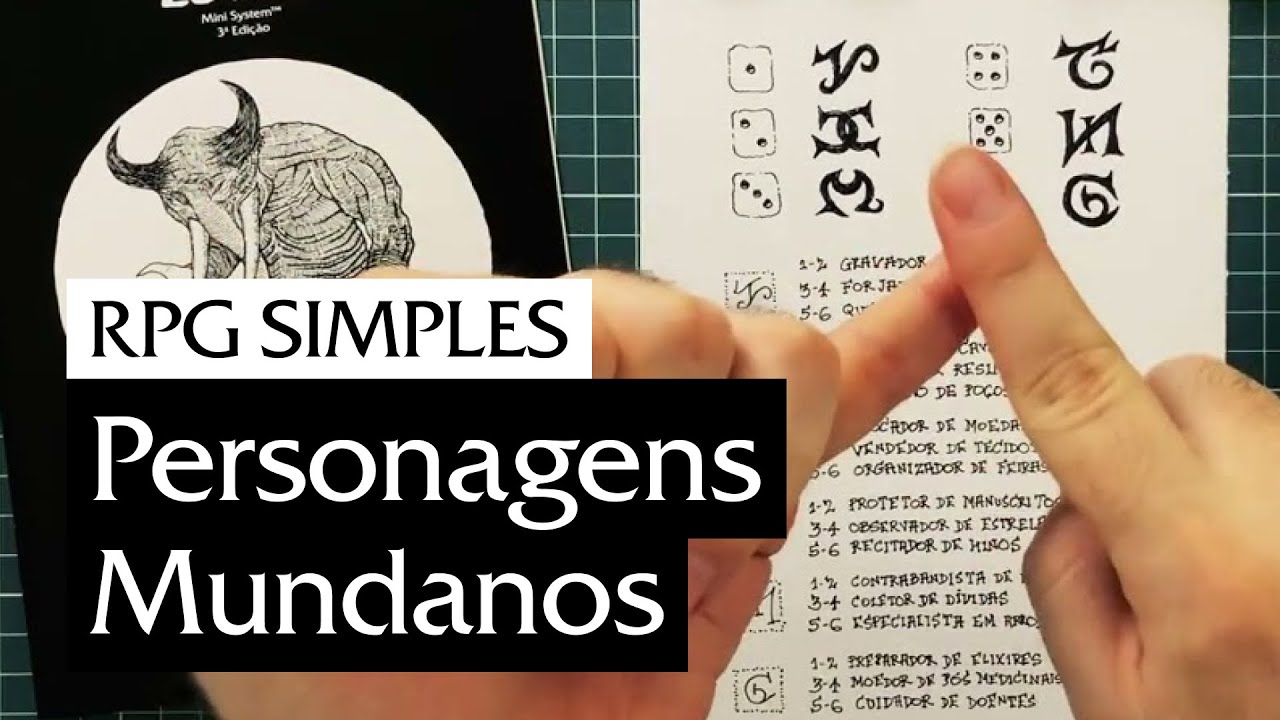 Como criar Personagens mundanos em 2025 (Ocupações e Guildas) 🔥 RPG de Mesa