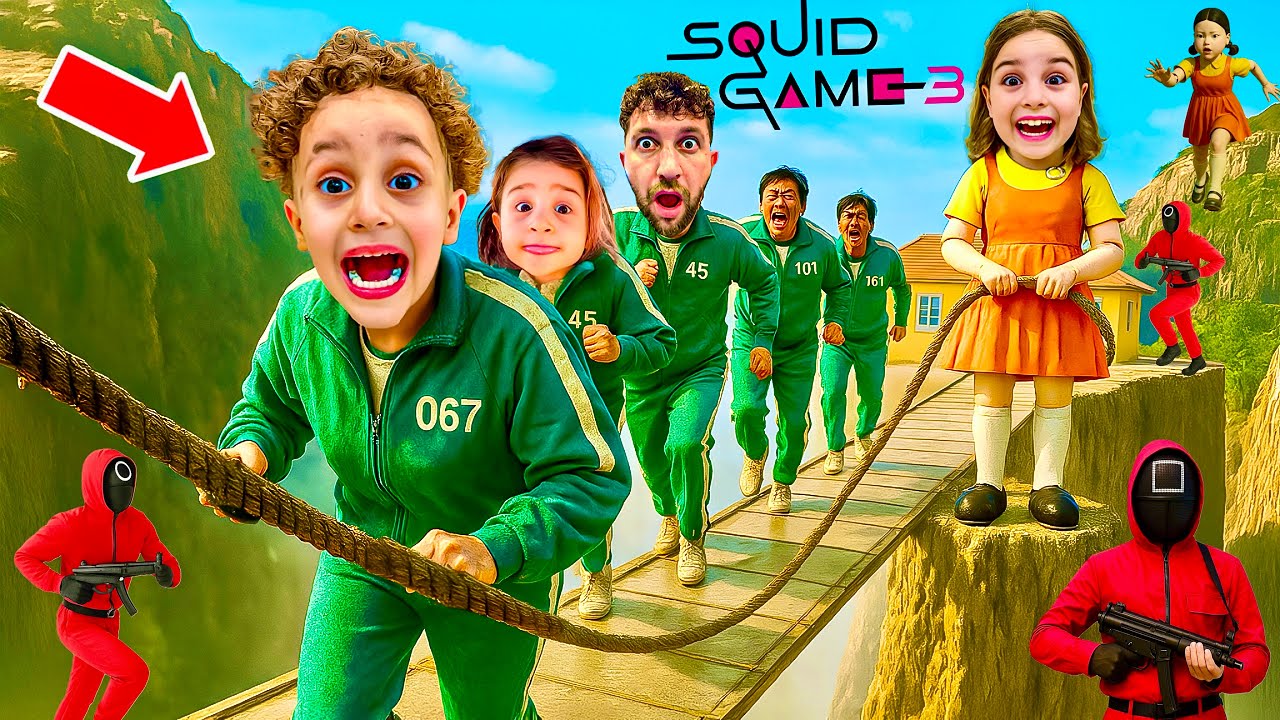 KUZEY ELİF SQUİD GAME KAÇIŞ OPERASYONU !! GERÇEK HAYATTA SQUİD GAME 3 OYNADIK !!