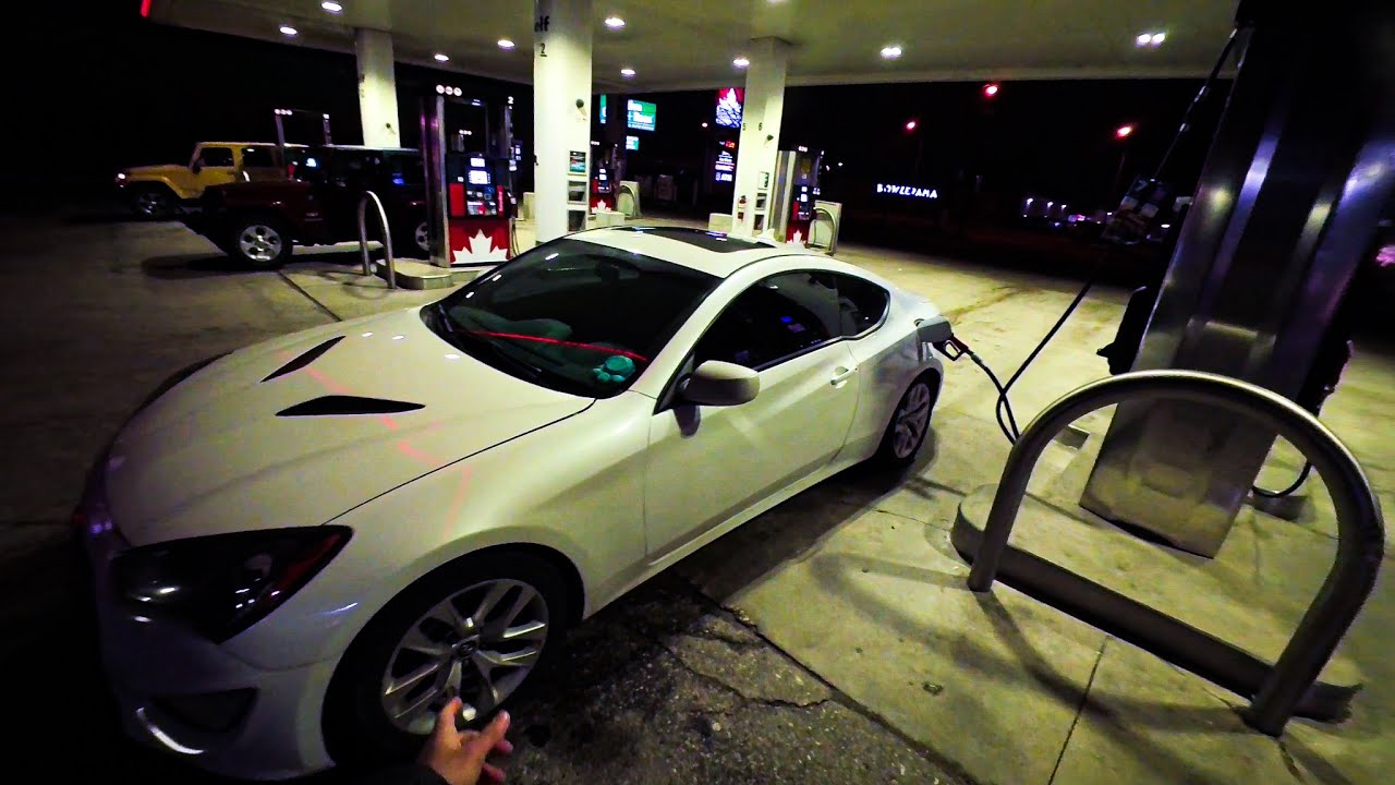 i ran from the cops... POV Midnight drive in a +300HP Genesis Coupe