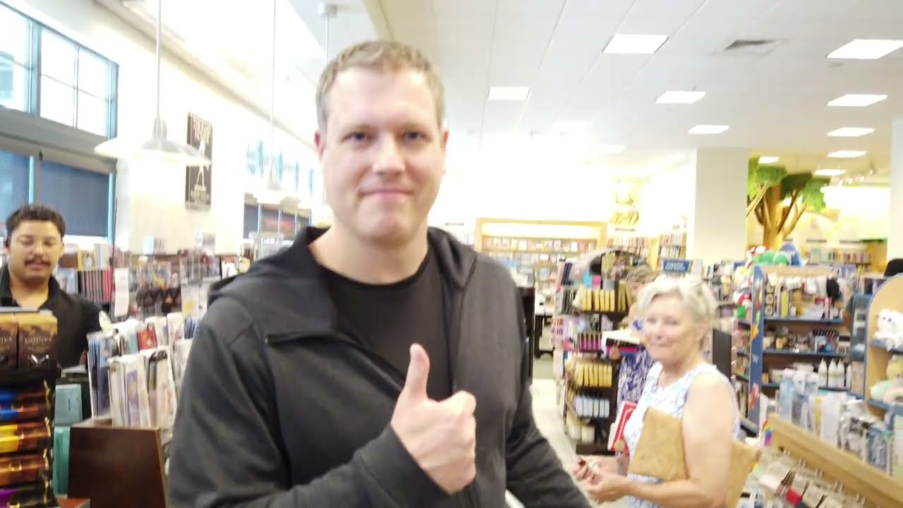 Tyler Spalding buying books with crypto at Barnes & Noble