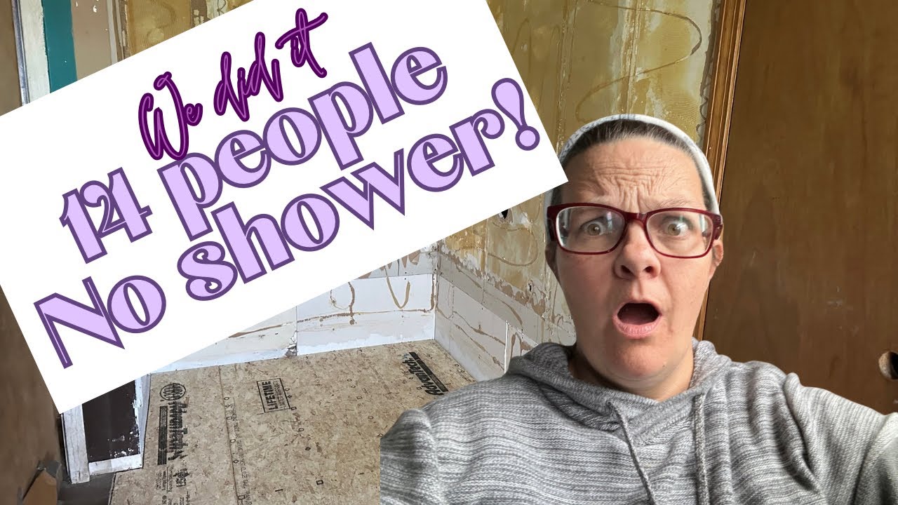 14 people 1 1/2 baths we need a change!  Let’s do this!