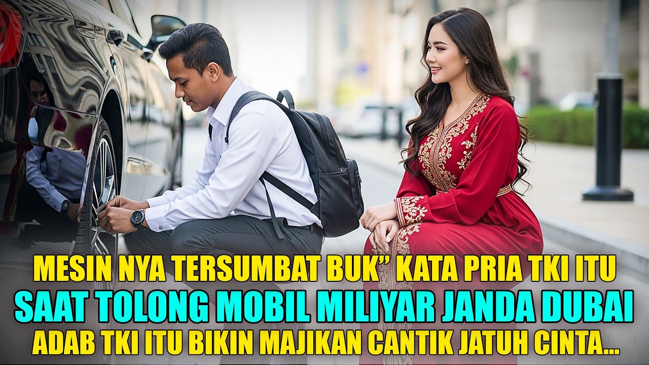 TOLONG MAJIKAN CANTIK ARAB KARENA MESIN MOBIL TERSUMBAT, PEMUDA INI KEHILANGAN PEKERJAANNYA