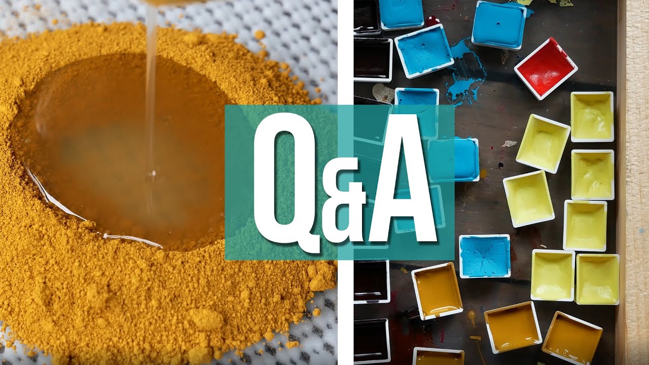 Paint-Making Q&A - Making Yellow Iron Oxide - Handmade Watercolors