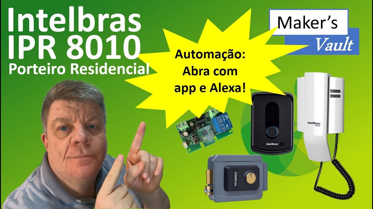 Intelbras IPR 8010 - Porteiro Residencial (Interfone) Automação Abra com app, RF e Alexa!
