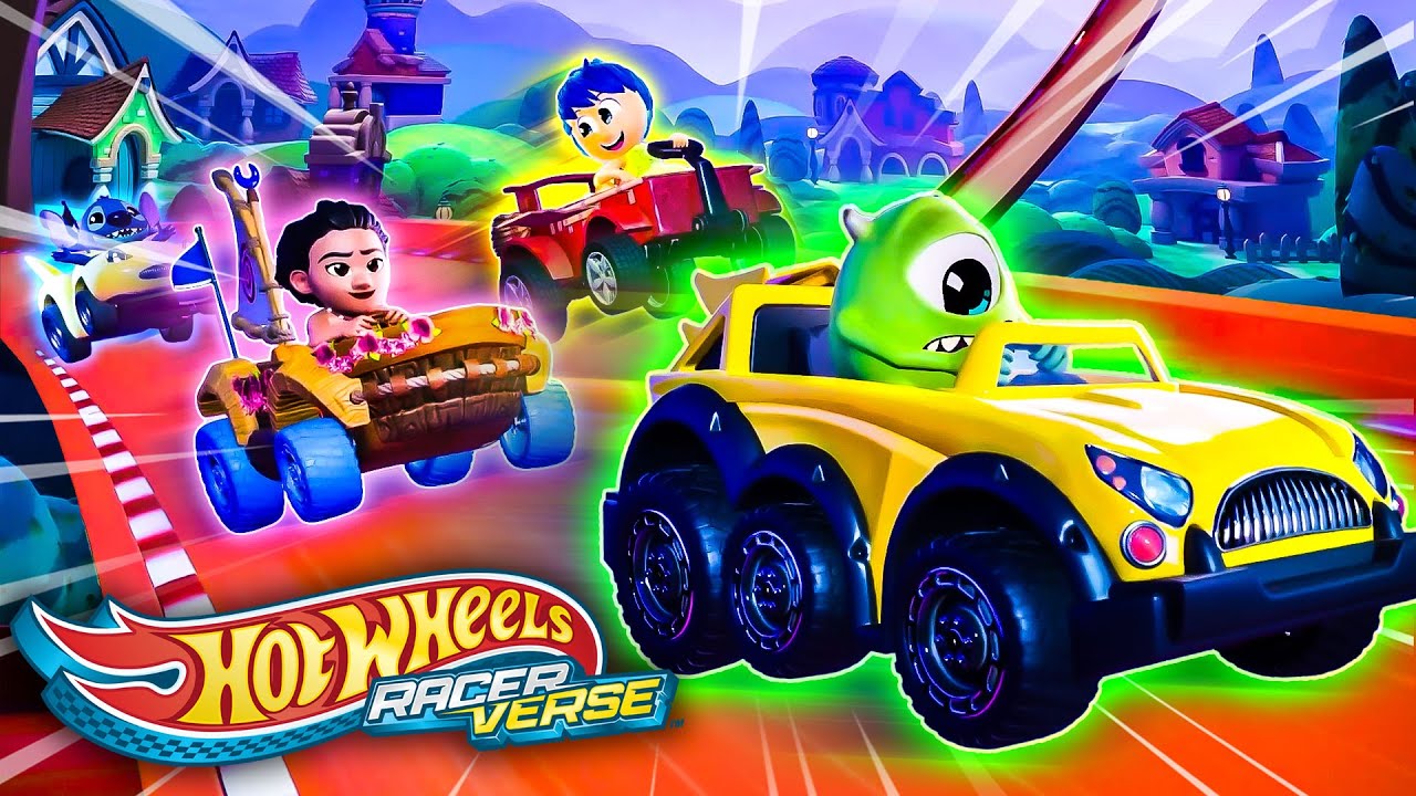 Disney Racers Go for an Epic Jump! | Hot Wheels RacerVerse