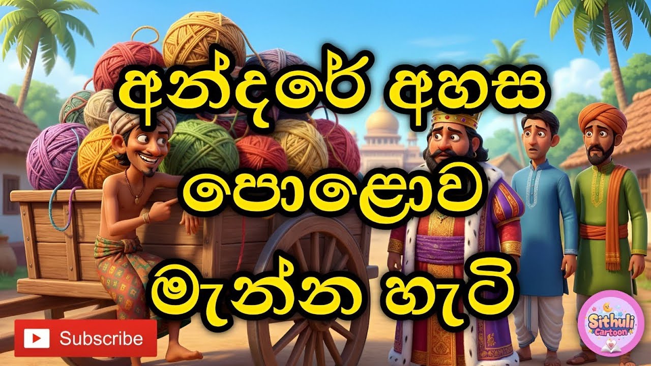 අන්දරේ අහසයි පොළවයි මැනපු හැටි | Andarege Katha |  Sinhala Cartoon