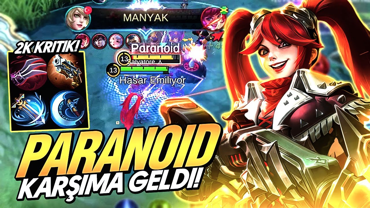 ELİMDE LAYLA İLE RANKTA PARANOİDLE KARŞILAŞTIM!! | EFSANE KRİTİK HASAR !! | MOBİLE LEGENDS BANG BANG