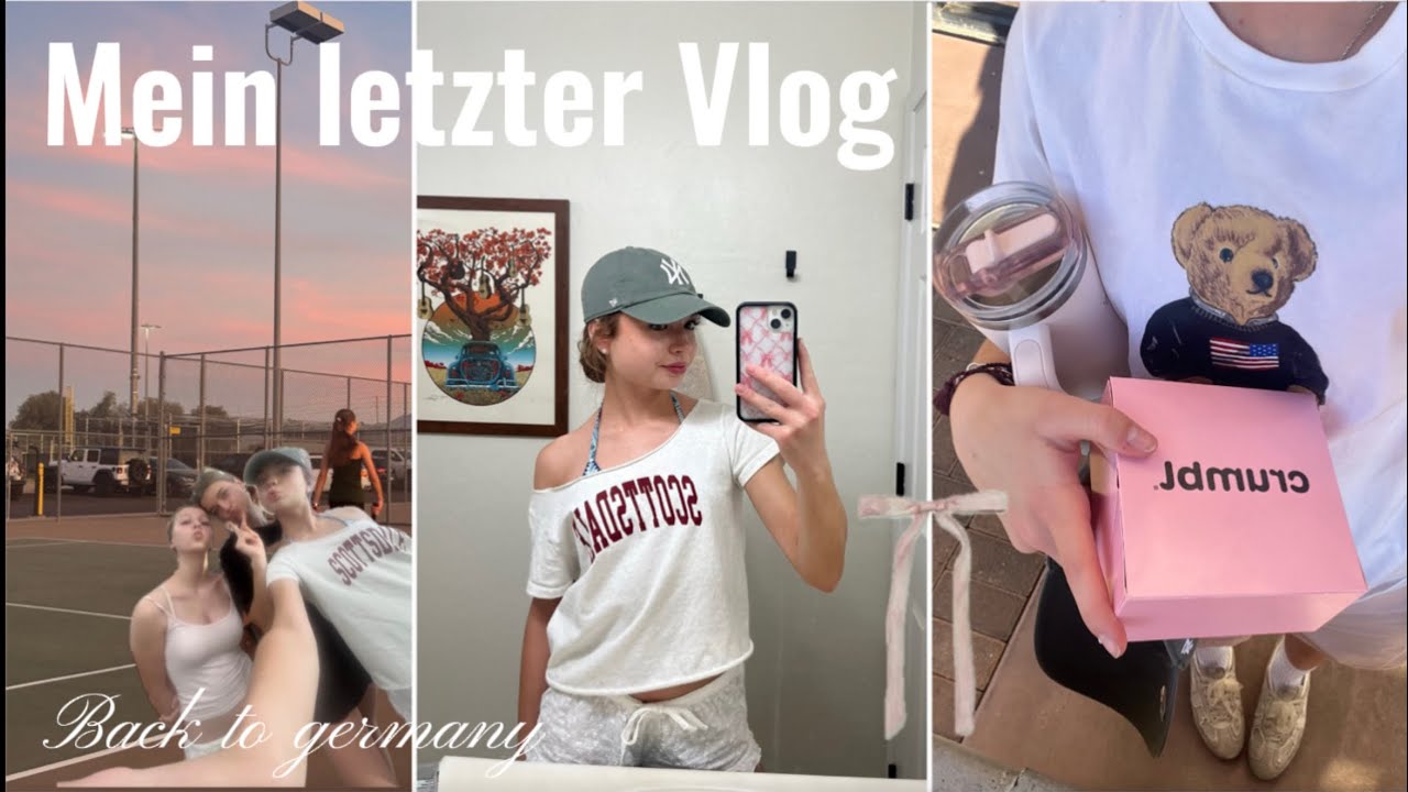 Letzter Auslandsjahr-Vlog 😕😕 (meine letzte Woche, Freunde, Crumbl Cookie, Tennis) 