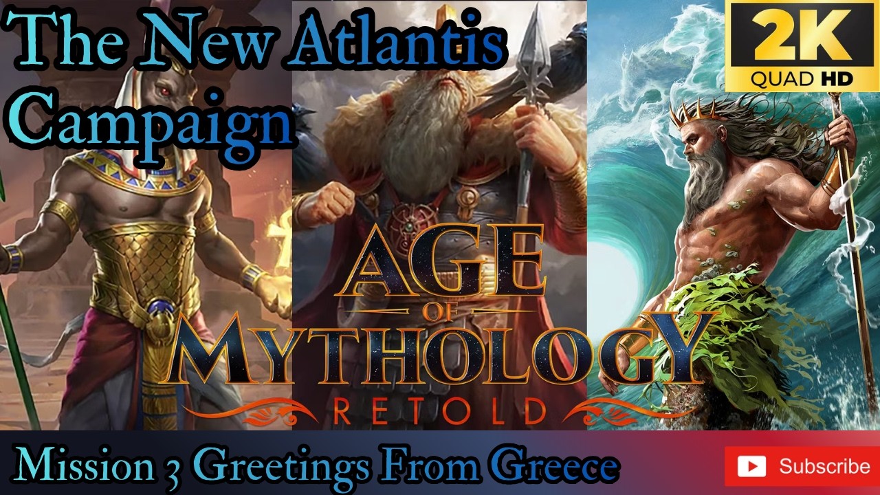 Age Of Mythology Retold The New Atlantis Mission 3 Greetings From Greece (UHD)