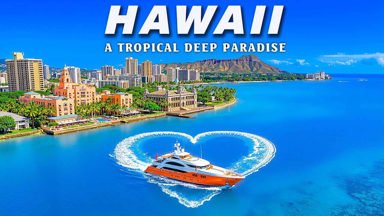 Hawaii 4K Drone Footage | Explore Hawaii's Tropical Beauty & Beaches with Deep House Chill