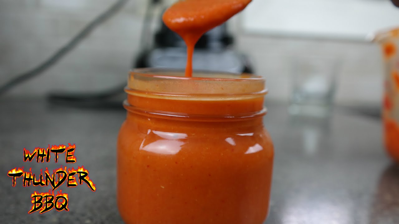 Roasted Garlic Hot Sauce | Homemade hot sauce | White Thunder BBQ