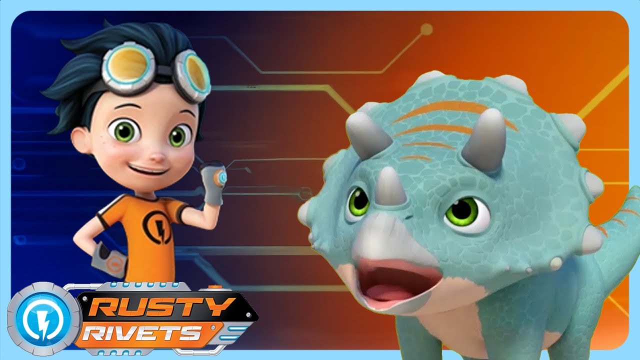 Triceratops Trouble  | Rusty Rivets | Cartoons for Kids