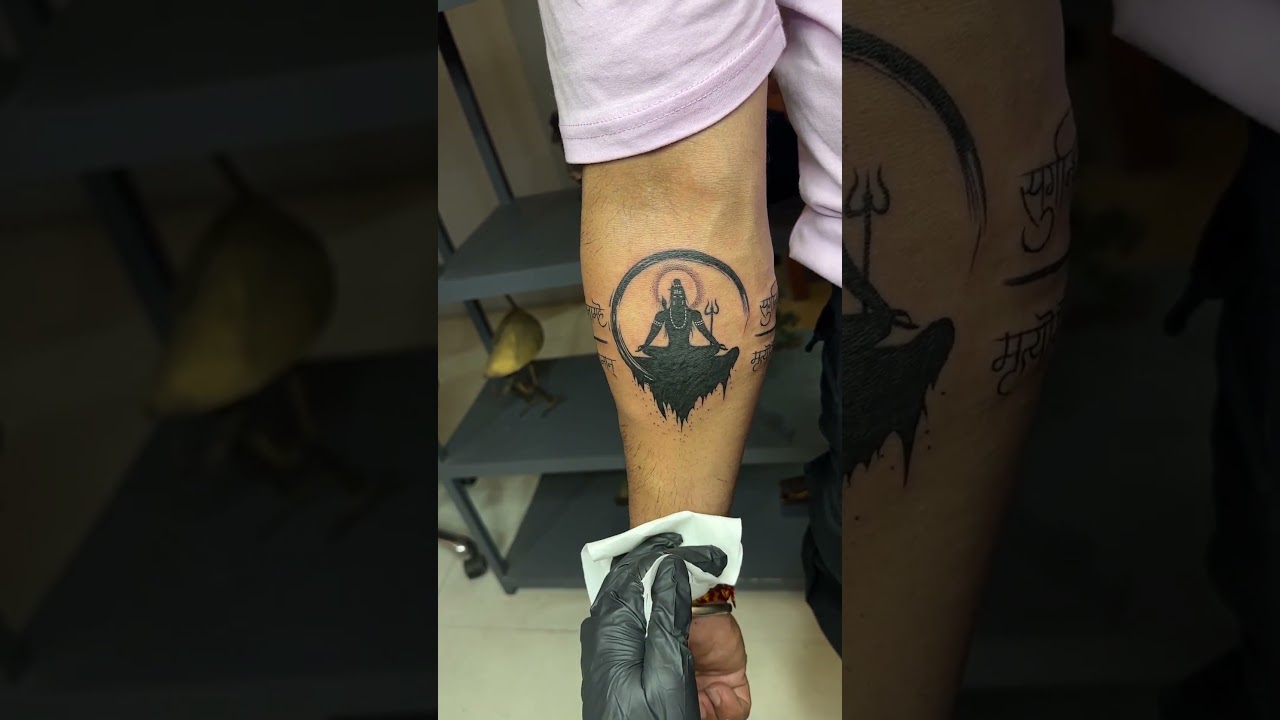 Shiva tattoo | hand tattoos | Arm band tattoos | Trending tattoos #tattoo #yt #ytshort #bholenath