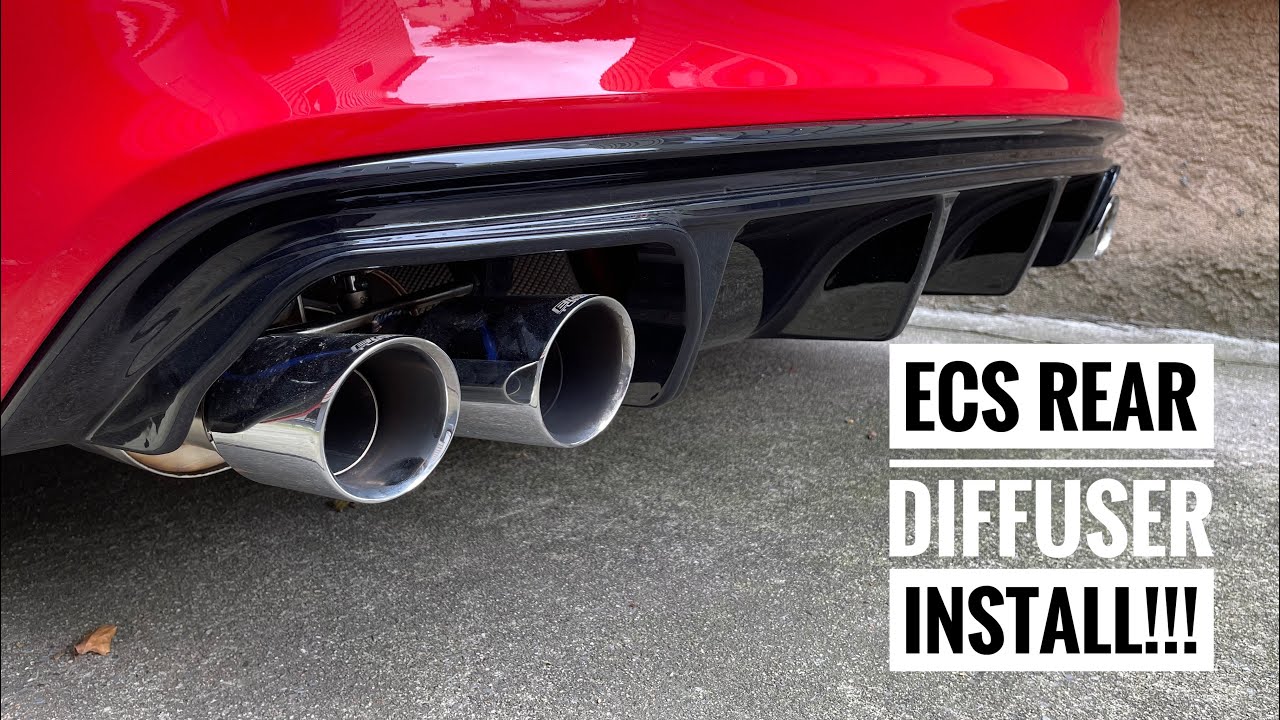 Audi S5 ECS Tuning Rear Diffuser Install