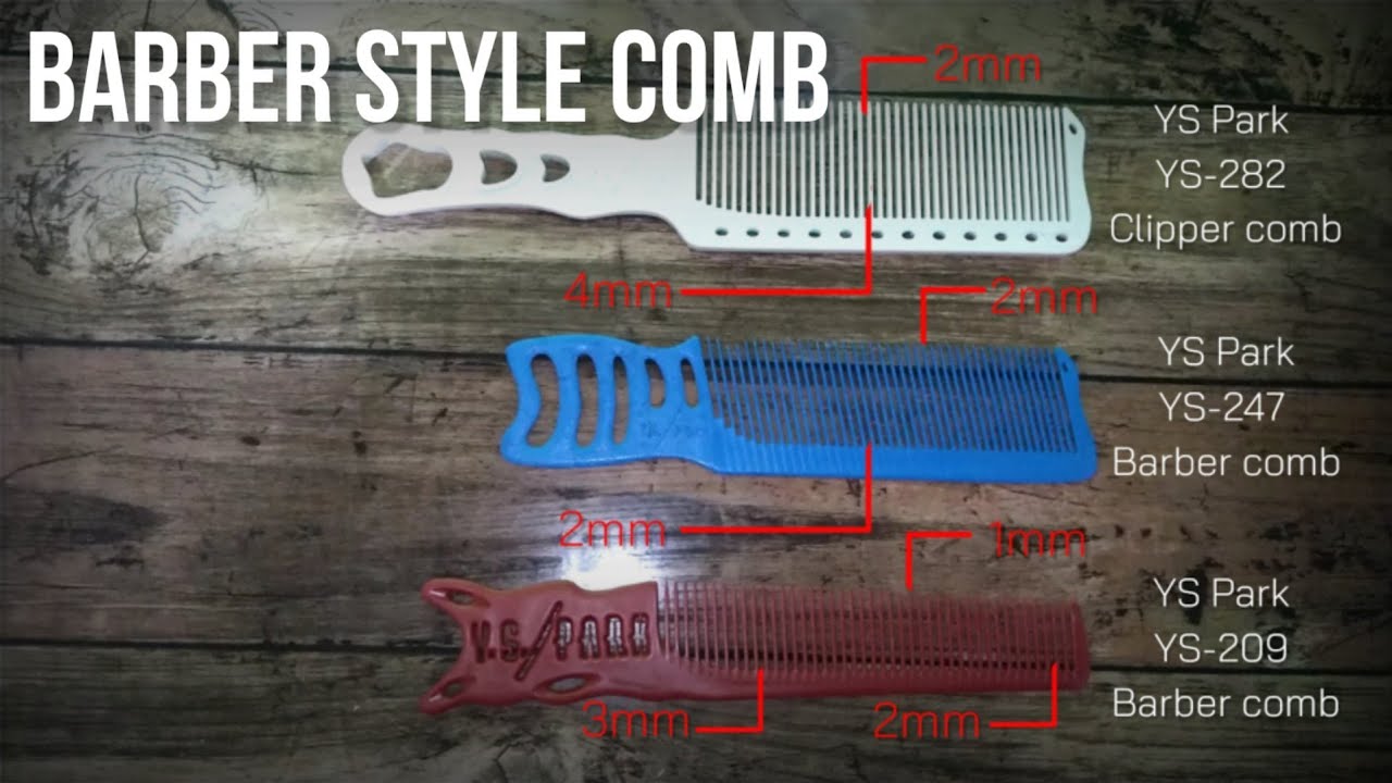 バーバースタイルカットコーム3選解説！Commentary on 3 Barber Style Cut Combs!