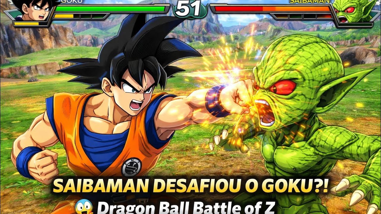 SAIBAMAN DESAFIOU O GOKU?! 😱 Dragon Ball Battle of Z