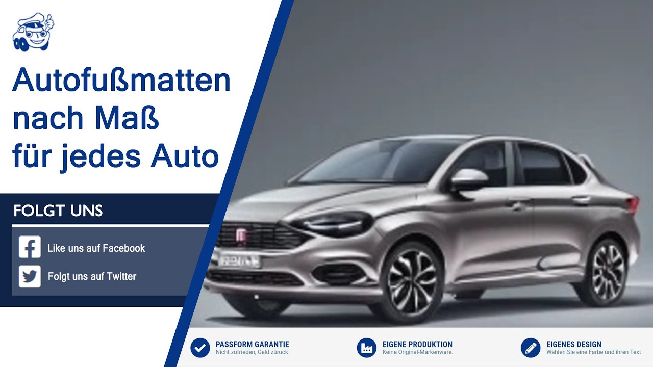 Autoteppiche fuer Fiat Tipo 2016-
