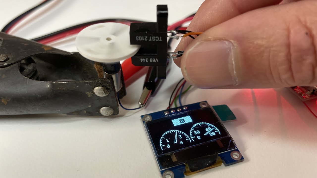 Tacho und Drehzahlmesser mit 0.96 OLED für 1:14 / 1:16 RC Fahrzeuge