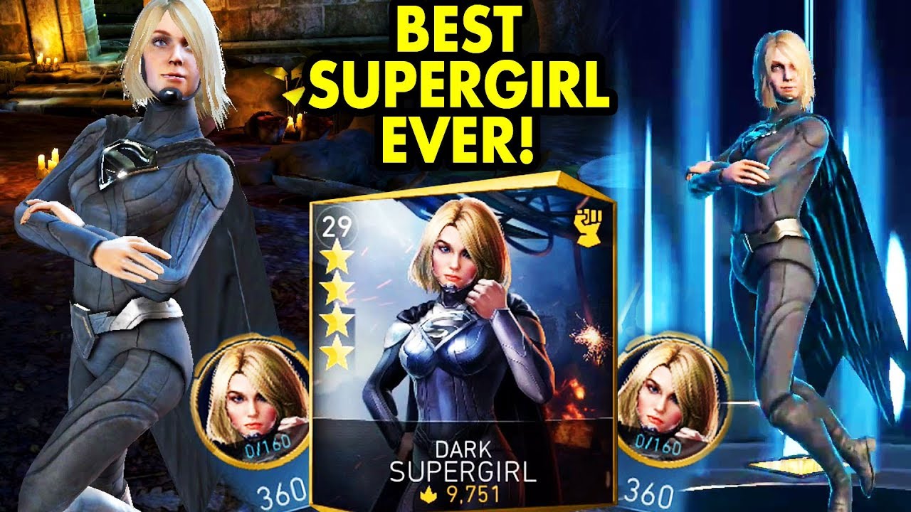 Unlocking 4-STAR Dark Supergirl in Injustice 2 Mobile. Gameplay, Super Move, Review. WOW TAG ATTACK!